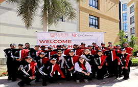 Future University in Egypt Welcomed UC Bearcat Bands for Cultural Exchange Performance